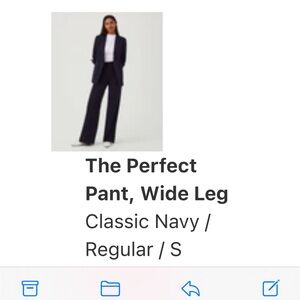 Spanx perfect pant- wide leg